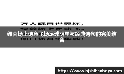 绿茵场上诗意飞扬足球明星与经典诗句的完美结合